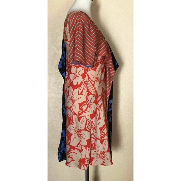 Diane Von Furstenberg Ruffle Silk V-Neck Dress 2 - Picture 10 of 12